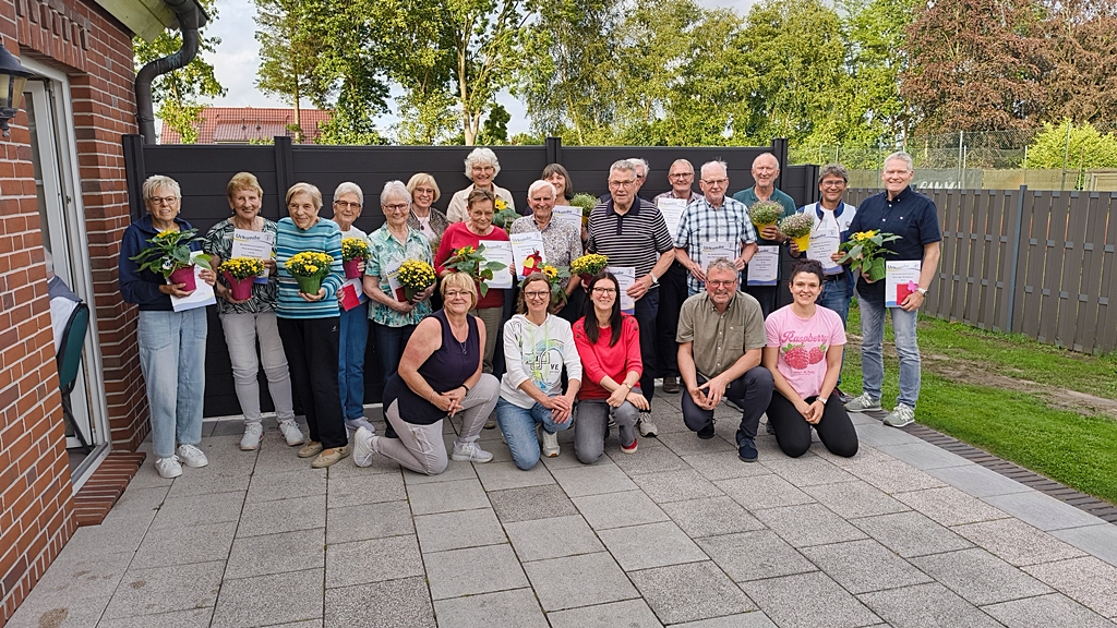 Sommerfest 2026  Jubilare mit Vorstand
